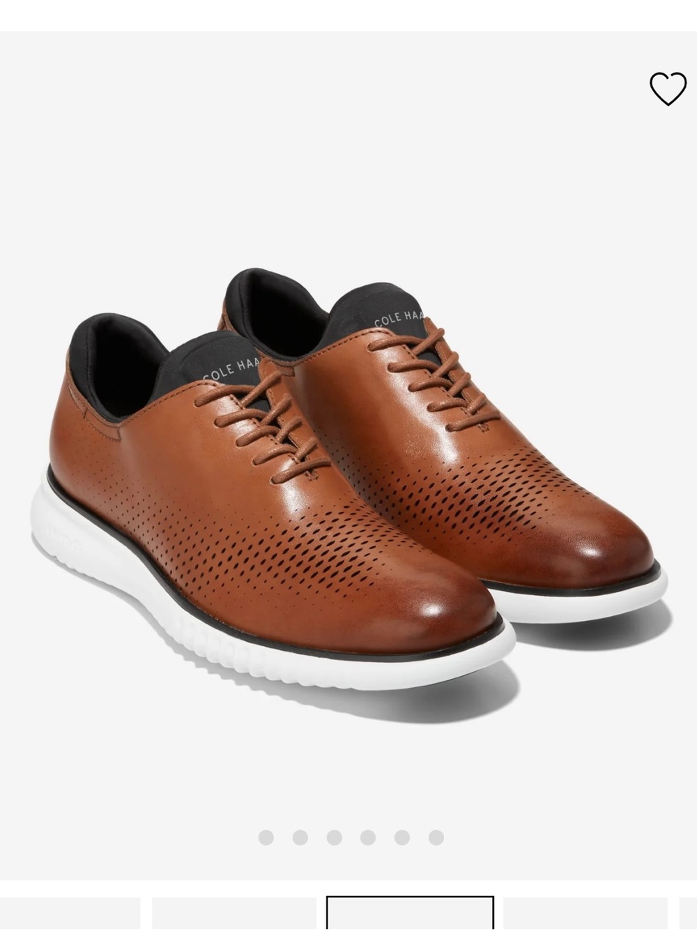 Men's 2.ZERØGRAND Laser Wingtip Oxfords